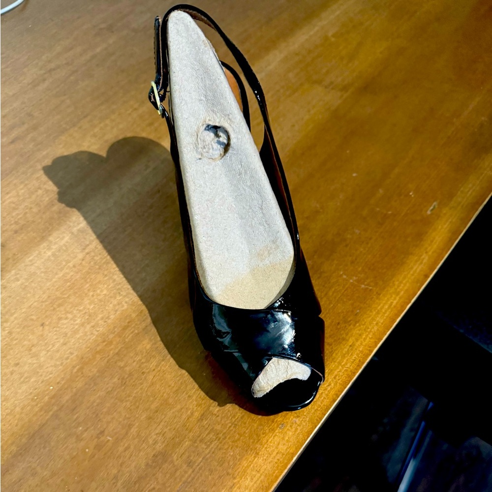 Clark’s black patent dress shoes